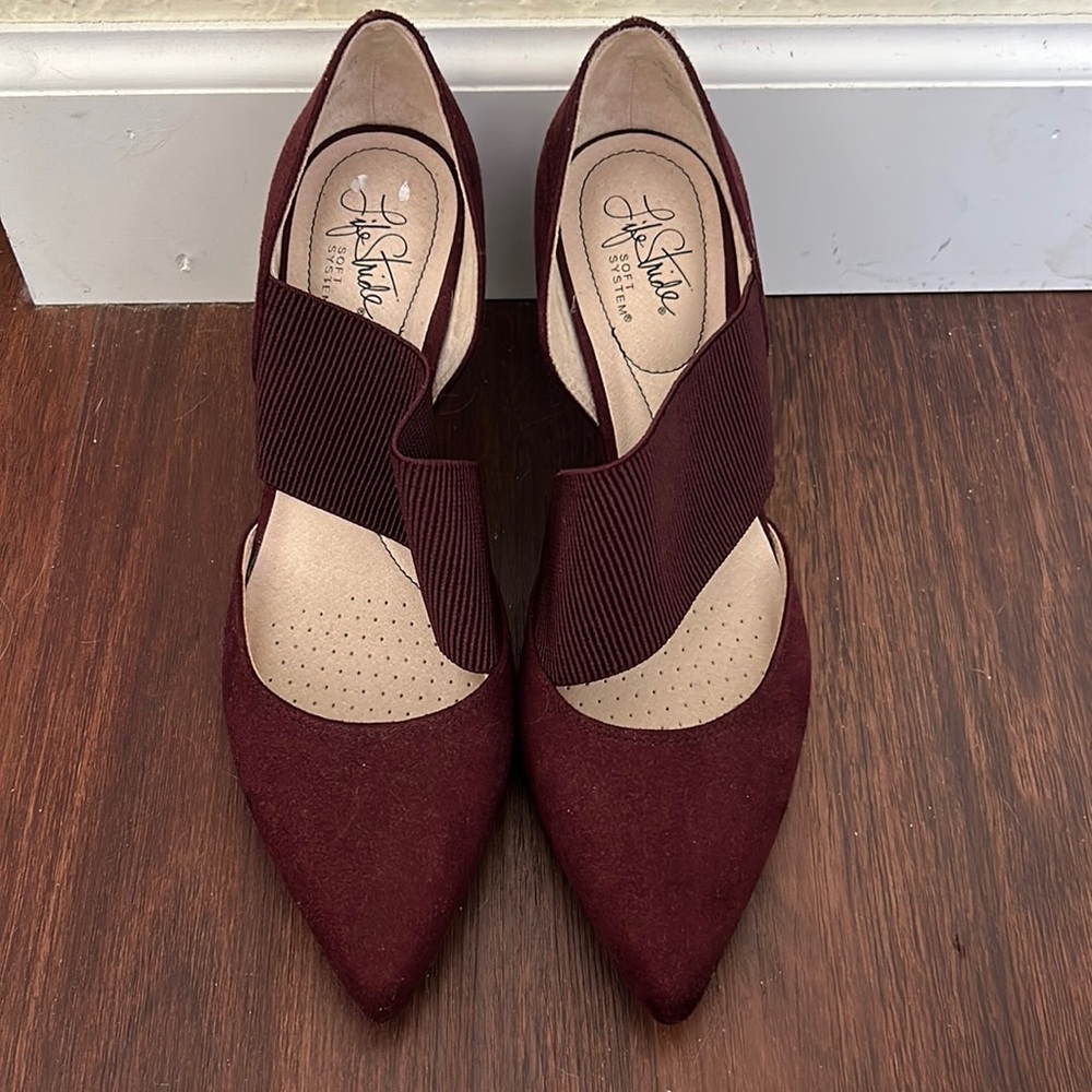 life stride strappy heels size 8.5